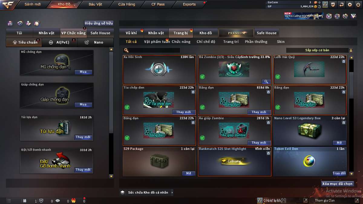 shop acc cf uy tin gia re